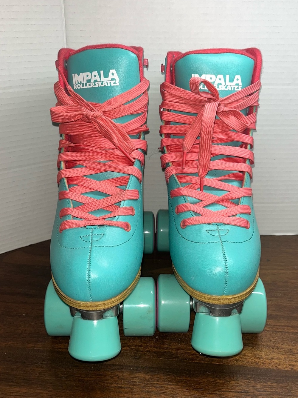 Impala Quad Rollerskates - Aqua blue/Pink, US 7
